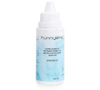Meralens Solución combinada para lentes de contacto 1 x 60 ml para lentes de contacto blandas - todo en uno - Producto de cuidado para viajes + 1 recipiente para lentillas.