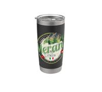 Meran Trentino Bozen Tirol del Sur Italia Vintage Souvenir Vaso térmico de acero inoxidable de doble pared