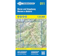 Meran und Umgebung-Merano e dintorni. Carta topografica in scala 1:25.000, antistrappo, impermeabile, fotodegradabile. Ediz. multilingue: 11
