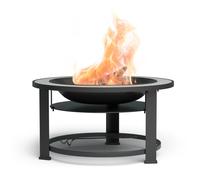 Merano 80cm Bajo Brasero con parrilla Gris oscuro