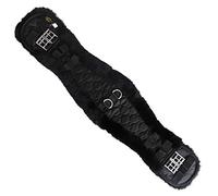 Merauno® Cinturón de lana de cordero, cinturón corto de doma de calidad, forma anatómica cóncava, para una mejor resistencia al deslizamiento. Color: natural, negro, marrón, antracita.