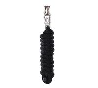Merauno® Cuerda para caballo, en diferentes diseños elegantes, correa de guía, cuerda de amarre, burro, cabra con gancho de pánico, color negro