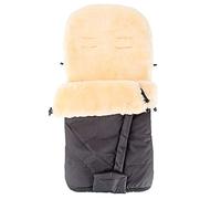 Merauno® Saco de abrigo para bebé de piel de cordero para cochecito, saco de abrigo de piel médica, resistente al viento y al agua, con ranuras para cinturón, 100 x 50 cm