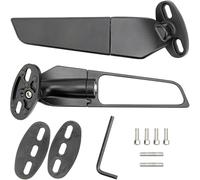 Merautop SJ 2 piezas de repuesto para espejo retrovisor giratorio ajustable universal para motocicletas Ninja 250 300 400 650 ZX10R ZX6R ZX-636 2019-2022 ATV viento espejo