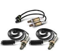 Merautop SJ 4 sondas lambda de regulación + sonda de diagnóstico de repuesto para 3 E36 E46 5er E39 E60 E61 7er E38 X3 E83 X5 E53 Z3 E36 Z4 E85 accesorios para coche # 11781433940 MHK0 00220