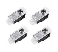 Merautop SJ 4 unidades de proyectores LED para puerta de coche con logotipo de bienvenida, proyector de luz LED para puerta de coche, iluminación de puerta, accesorios TT/Q5/Q7/A1/A3/A4/A4L/A5/A6/A6L