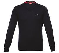 Merc of London Conrad - Jersey de Punto de Manga Larga con Cuello Pico para Hombre, Color Azul Marino, Talla XL