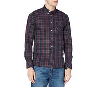 Merc of London Neddy Shirt Camisa, Azul Marino, XL para Hombre