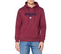 Merc of London Sudadera con capucha, Rojo (Burdeos), L para Hombre