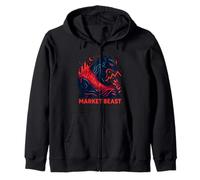 Mercado Bestia Comercio Poder Concepto Sudadera con Capucha