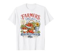 Mercado de Agricultores Buena Comida Granja Cosecha Fresca Produce Stand Camiseta