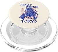 Mercado de Flores de Tokio - Mercado Retro de Ikebana Japón PopSockets PopGrip para MagSafe
