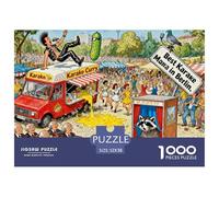Mercado de pulga de Berlín en Mauerpark Puzzle De Madera Impermeable DIY Puzzles De 1000 Piezas Regalos para Adultos Imposible Rompecabezas Juegos Desafiantes