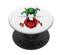 Mercado de valores Bull Bear Reflection Day Trader Inversor PopSockets PopGrip Adhesivo