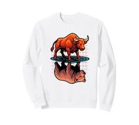 Mercado de valores Bull Bear Reflection Day Trader Inversor Sudadera