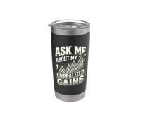 Mercado de valores Inversor Funny Day Trader Stock Trading Vaso térmico de acero inoxidable de doble pared