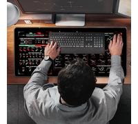 Mercado de valores Mouspad - Pattions del gráfico de acciones de oficina de goma de gran tamaño MAT 80x30cm, Estera de hoja de trucos de escritorio de oficina completa | Herramientas de comercio