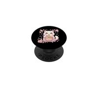 Mercancía de Anime japonés Kawaii Ramen Cat Cherry Blossom Sakura PopSockets PopGrip Adhesivo