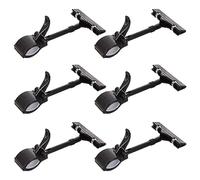 Mercancía De Clip Exhibición,6 pcs Negro Pinza Precios Pinza de Signo de Mercancías Clip de Plástico Giratorios Precio Soporte Clips de Carteles de Mercancía,para Tienda Minorista