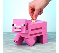 Mercancía de juegos coleccionable con licencia de Minecraft Pig Money Bank