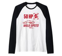 Mercancía de películas Wild Speed Fast and Furious de 50 HP Camiseta Manga Raglan