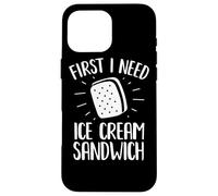 Mercancía de sándwich de Helado | Diseño Divertido para Amantes de los sándwiches Carcasa para iPhone 16 Pro MAX