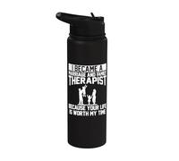 Mercancía de terapeuta matrimonial y familiar - Diseño lindo de terapeutas Stainless Steel Insulated Water Bottle