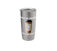 Mercancía divertida de ropa medicinal para adictos a Coffee Love Vaso térmico de acero inoxidable de doble pared