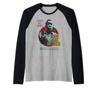 Mercancía Oficial de John Lee Hooker Jazz Icon - Canta el Blues Camiseta Manga Raglan