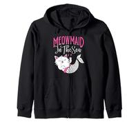 Mercat Meowmaid in The Sea Mermaid Cat Sudadera con Capucha