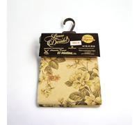 Mercatienda Cortinas Puerta Exterior Calle - Auténtica Alpujarra Jacquard deTravilla 140x260cm - Máxima Resistencia y confeccionada en España. - Jardín de Versalles. (Amarillo)