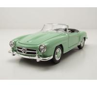 Mercedes 190 SL W121 Verde Claro Modelo De Coche 1:24 Welly
