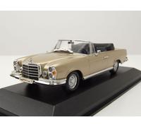 Mercedes 280 SE 3.5 Cabrio 1970 Dorado Metálico Modelo De Coche 1:43 Maxichamps