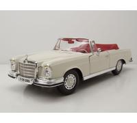 Mercedes 280 Se Cabrio (W111) 1966 Crema Coche a Escala 1:18 Maisto