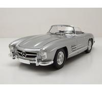 Mercedes 300 Sl Roadster 1957 Plata Modellauto 1:18 Minichamps