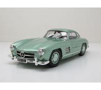 Mercedes 300 Sl W198 Cirugía Estética 1955 Verde Claro Metálico a Escala 1:18