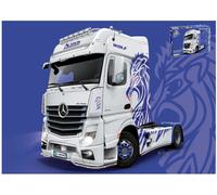 Italeri Maqueta 1:24 M-B Actros MP4 Show GigaSpace Kit plástico detallado sin barnizar