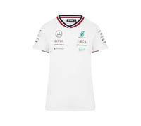 Mercedes AMG Petronas Camiseta para Mujer del Equipo F1 2024 - Blanco - Tamaño: S