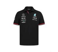 Mercedes AMG Petronas F1 Team Polo Shirt Black 2022 XS