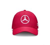 Mercedes AMG Petronas Formula One Team - Gorra de Lewis Hamilton 2023 - Rojo Manzana - Talla única