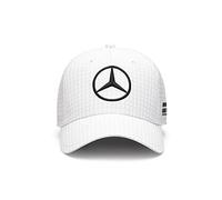 Mercedes AMG Petronas Formula One Team - Gorra Infantil de Lewis Hamilton 2023 - Blanco - Talla única