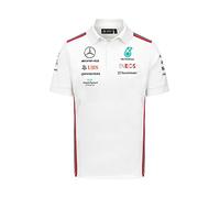 Mercedes AMG Petronas Formula One Team - Polo del Equipo 2023 - Blanco - Talla: XL
