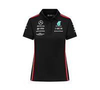 Mercedes AMG Petronas Formula One Team - Polo del Equipo para Mujer 2023 - Negro - Talla: M