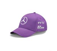 Mercedes AMG Petronas Formula One Team - Producto Oficial de Fórmula 1 - Gorra del Equipo Lewis Hamilton 2022 - Morado - Talla única, Morado (
