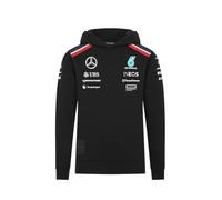 Mercedes AMG Petronas Sudadera con Capucha del Equipo F1 2024 para niños - Negro - Tamaño: 92