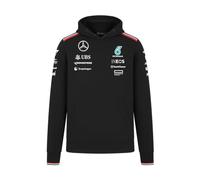 Mercedes AMG Petronas Sudadera con Capucha para Hombre F1 Team 2024 - Negro - Tamaño: XS
