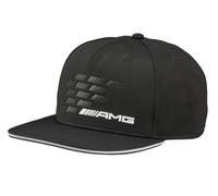 Mercedes-Benz AMG B66959844 - Gorra con borde plano, poliéster (reciclado), color negro, Negro , Talla única