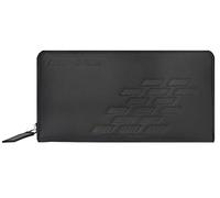 Mercedes-Benz AMG - Monedero para mujer, piel de vacuno, poliéster, color negro, Negro , 20 x 10,5 x 1,8 cm, Clásico