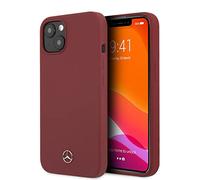 Mercedes Benz - Carcasa de Silicona para iPhone 13 (Incluye Forro de Microfibra), Color Rojo