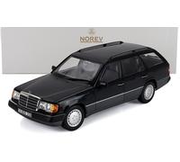 Mercedes 300 D T-Modell Kombi S124 1990 Azul Negro Modelo 1:18 Norev